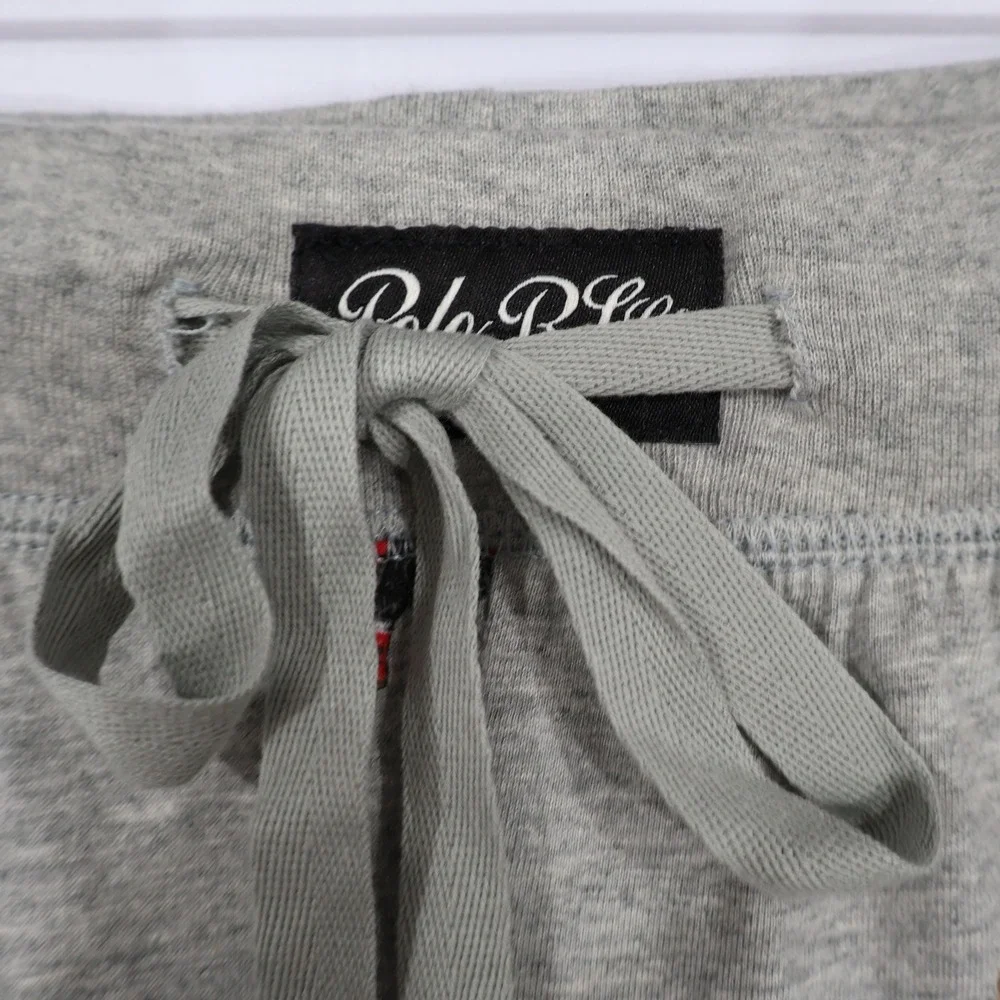 Polo Ralph Lauren Pajama Set Mens M Blue Grey Polo Bear Winter Preppy $99 NWT